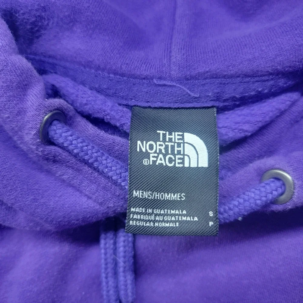 The North Face Mens Purple Box Logo Pullover Hoodie Sweatshirt Small NF0A3FRE